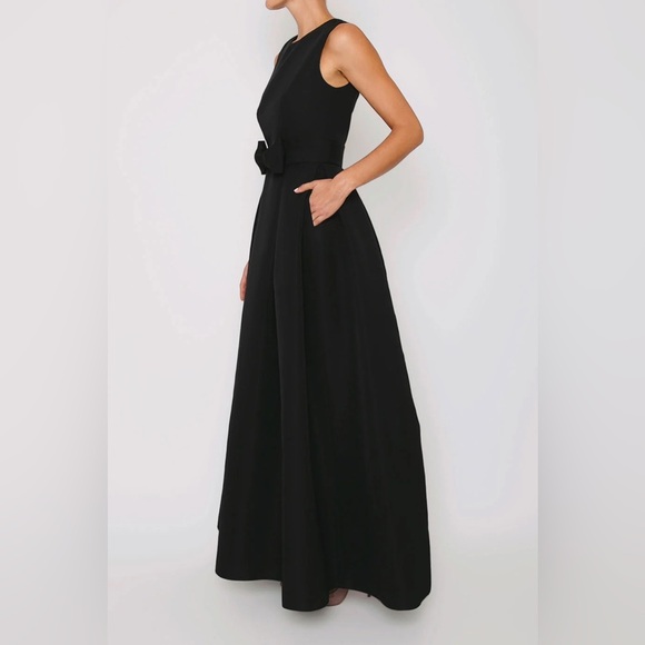 NWT Alexia Maria Grace Silk Faille Ball Gown Dress w/Removable Bow Belt Size 0 - Picture 6 of 16